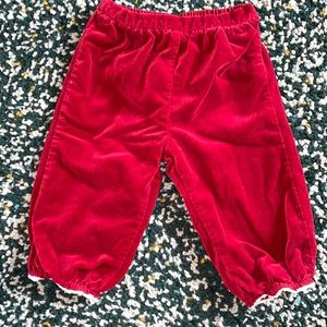 Janie and jack velvet pants